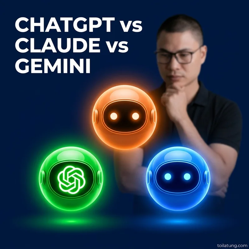 ChatGPT vs Claude vs Gemini 2026: So Sánh Thực Chiến | Tôi là Tùng, toilatung, Nguyễn Thanh Tùng, Tùng Sóc Sơn