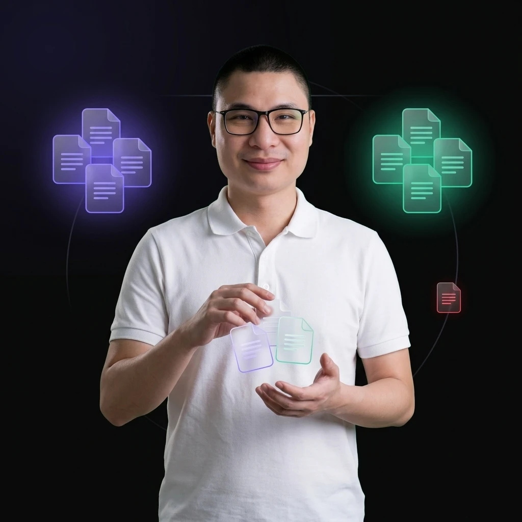 Người mới bắt đầu phân loại thủ công các file ghi chú thành ba nhóm còn dùng, không chắc, đã lỗi thời trước khi dọn dẹp kho tri thức | Tôi là Tùng, toilatung, Nguyễn Thanh Tùng, Tùng Sóc Sơn
